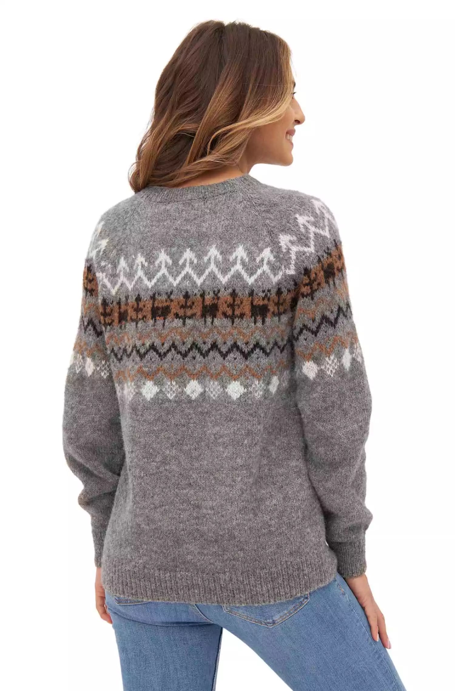 Damen Pullover NATURA aus 100% Alpaka ungefärbt